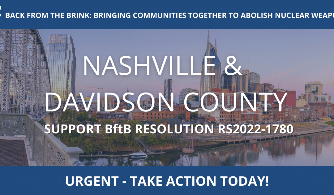Urge the Nashville and Davidson County Metropolitan Council to Adopt a BftB Resolution