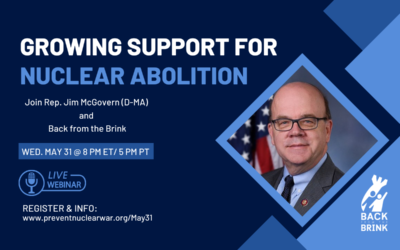 Join Rep. Jim McGovern and Back from the Brink May 31!