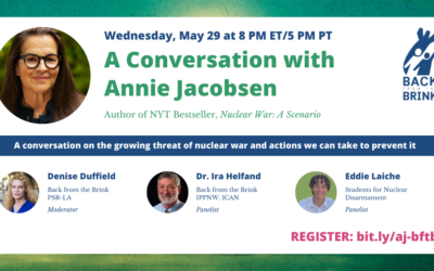 A Conversation with Annie Jacobsen on May 29